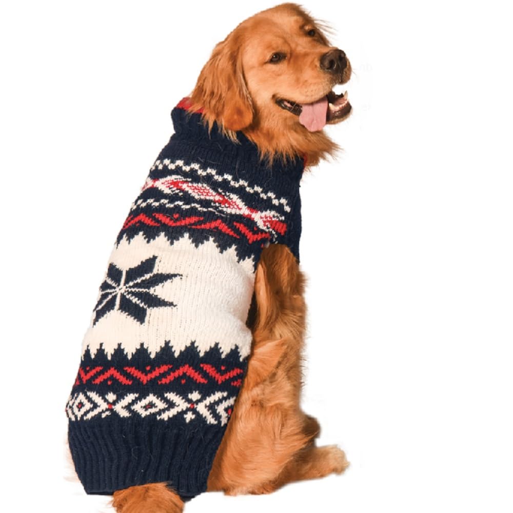 Chilly Dog Navy Vail Dog Sweater (XXX-Large)